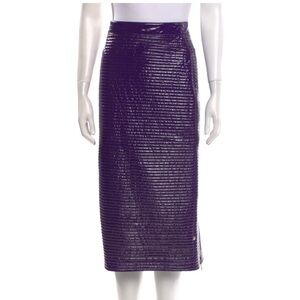 Gucci Purple Midi Skirt